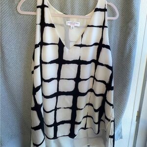 Adam Lippes for Target Black and White Checkered Tank Top